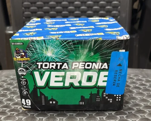 Torta 49 tiros peonia verde Ref EV-C0829